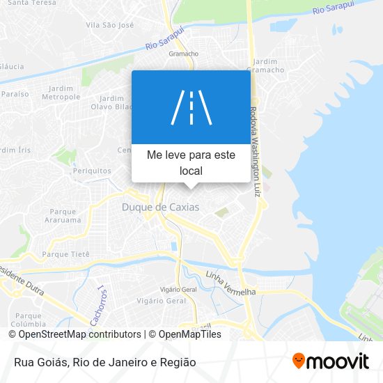 Rua Goiás mapa