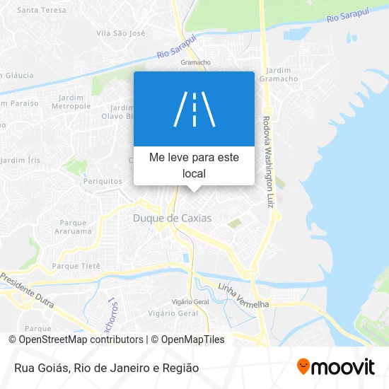 Rua Goiás mapa