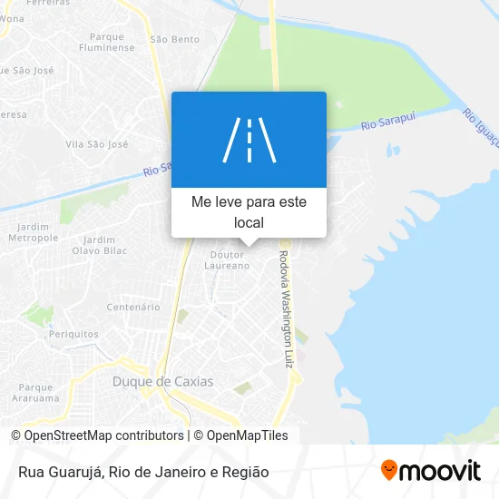 Rua Guarujá mapa