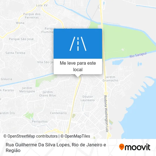 Rua Guilherme Da Silva Lopes mapa