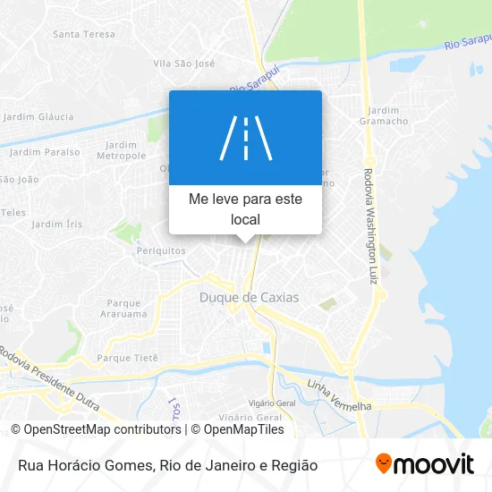 Rua Horácio Gomes mapa