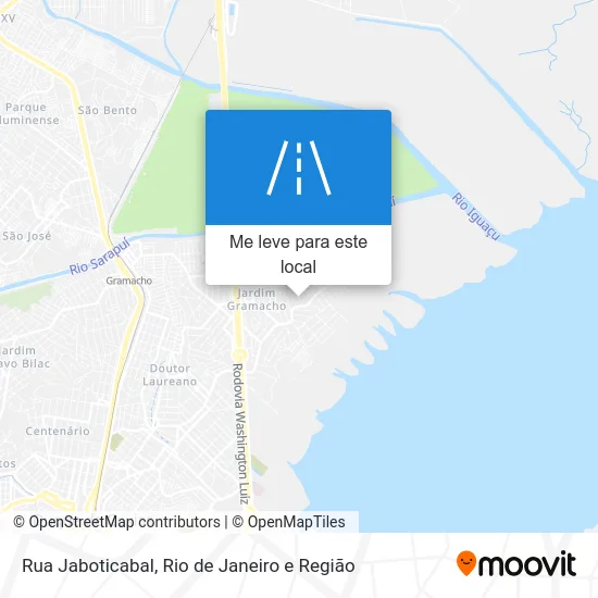 Rua Jaboticabal mapa