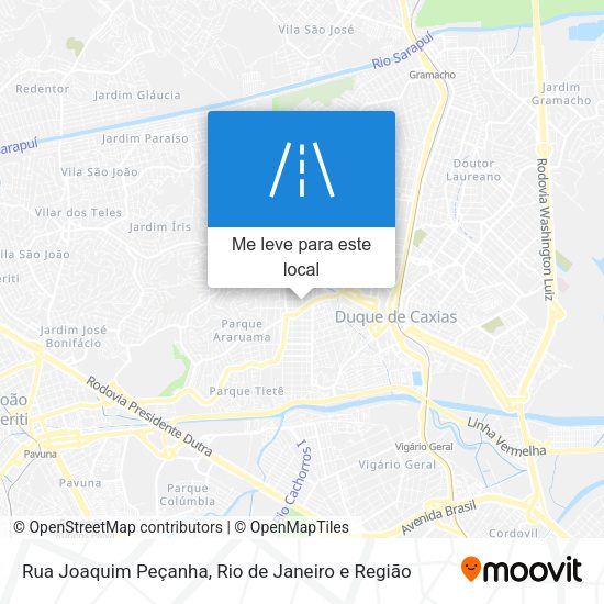 Rua Joaquim Peçanha mapa