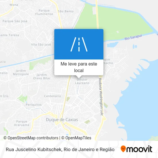 Rua Juscelino Kubitschek mapa