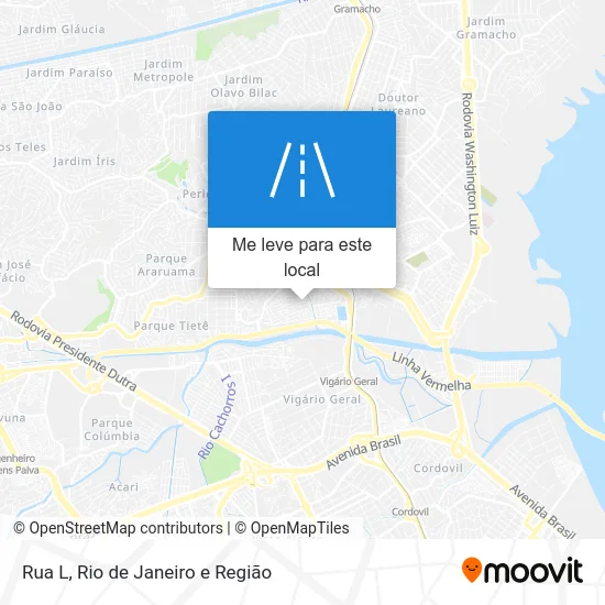 Rua L mapa