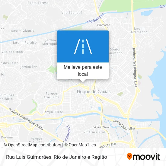 Rua Luis Guimarães mapa