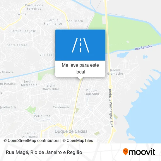 Rua Magé mapa