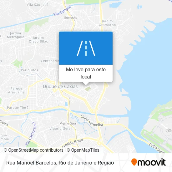Rua Manoel Barcelos mapa