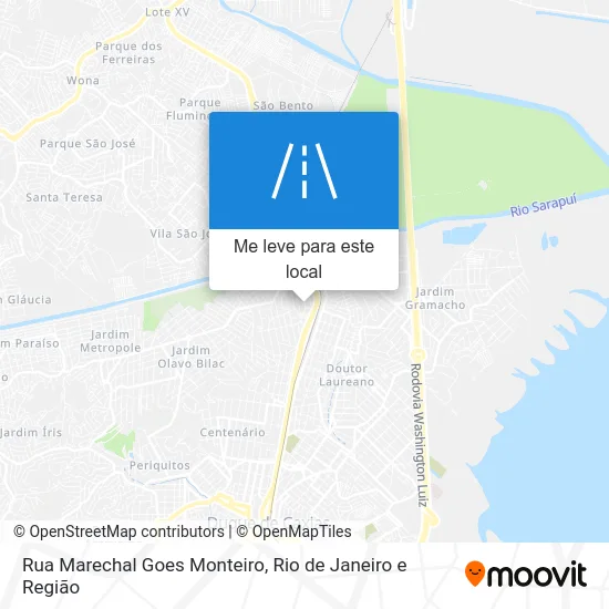 Rua Marechal Goes Monteiro mapa
