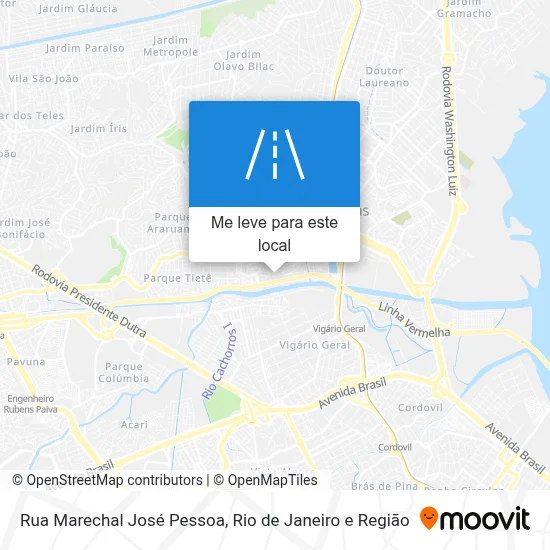 Rua Marechal José Pessoa mapa