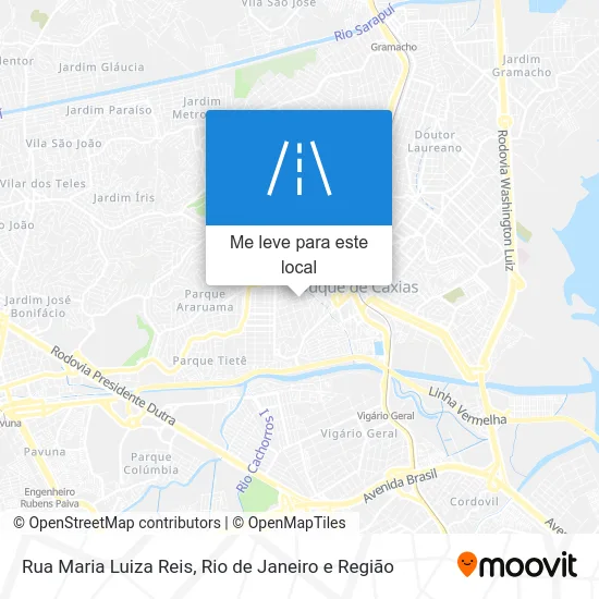 Rua Maria Luiza Reis mapa