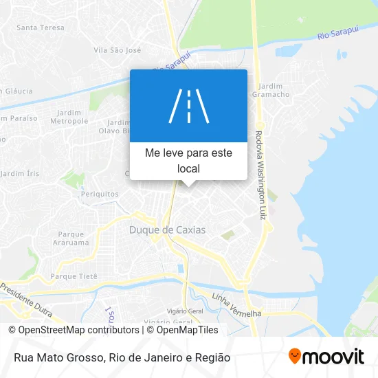Rua Mato Grosso mapa