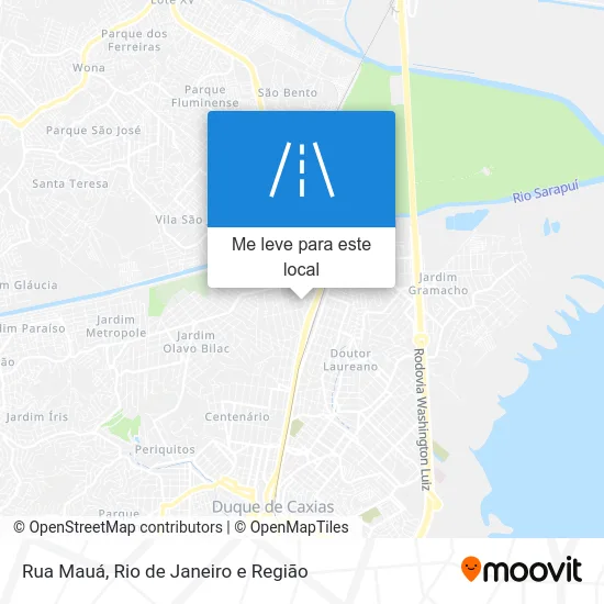 Rua Mauá mapa