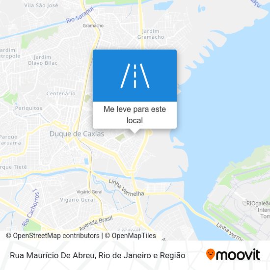Rua Maurício De Abreu mapa