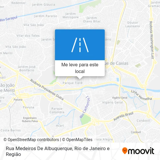 Rua Medeiros De Albuquerque mapa