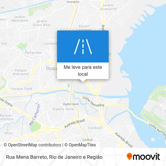 Rua Mena Barreto mapa