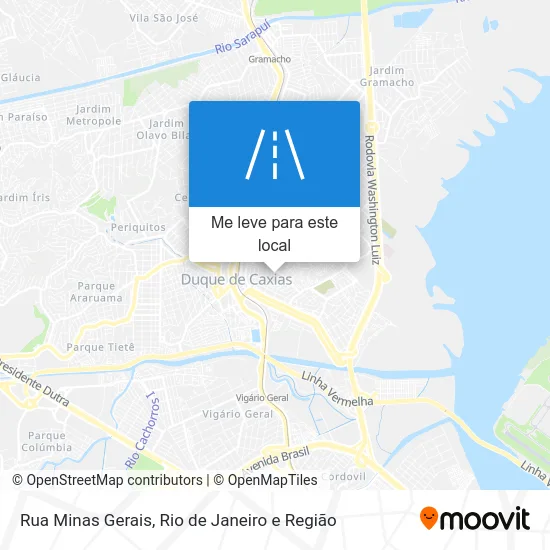 Rua Minas Gerais mapa