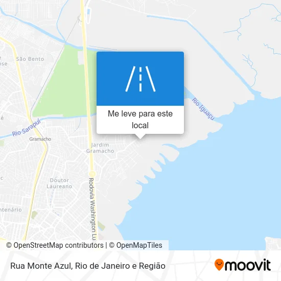 Rua Monte Azul mapa