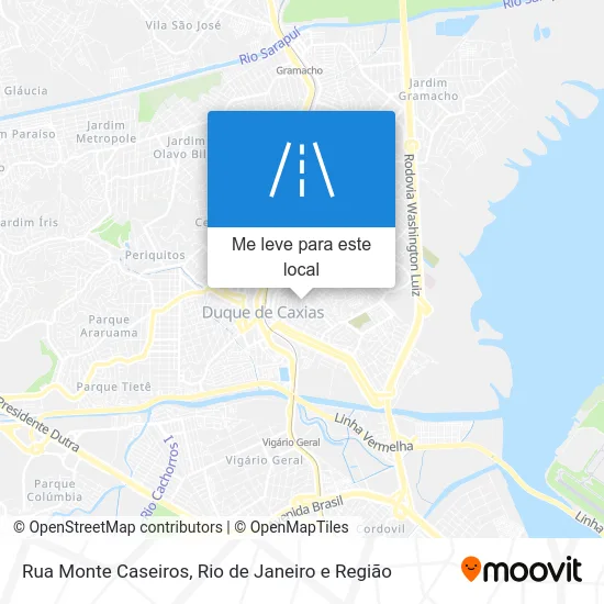 Rua Monte Caseiros mapa