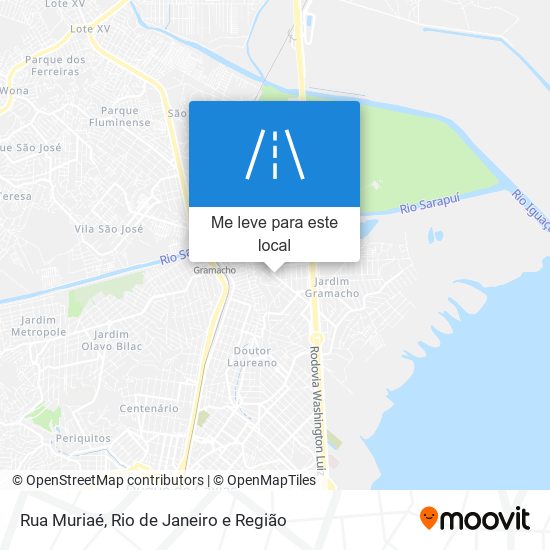 Rua Muriaé mapa