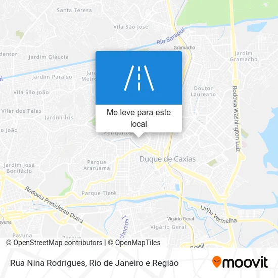 Rua Nina Rodrigues mapa