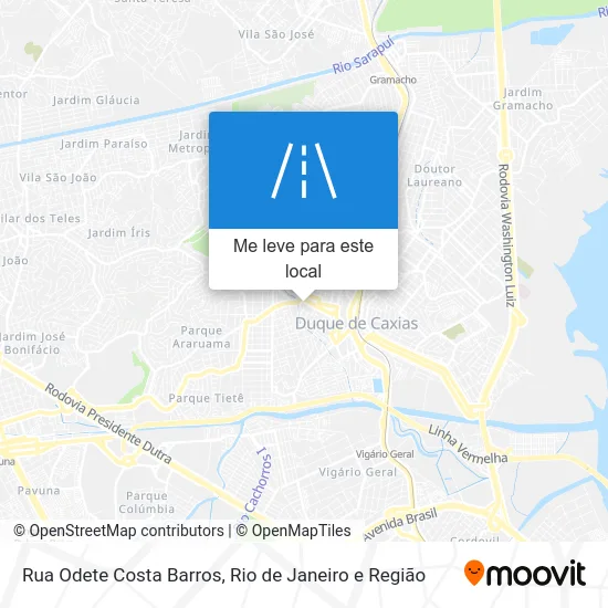 Rua Odete Costa Barros mapa
