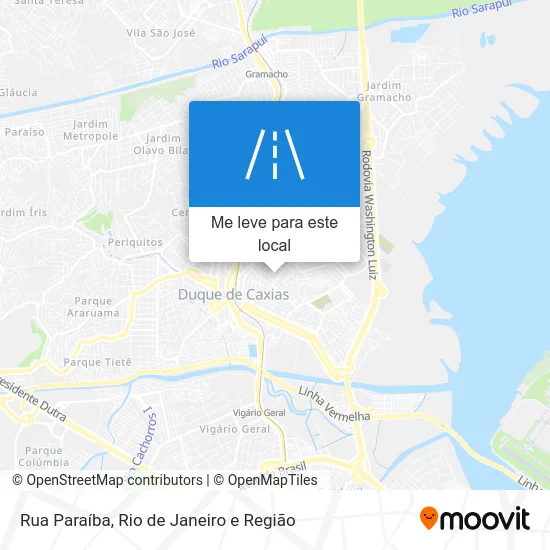 Rua Paraíba mapa