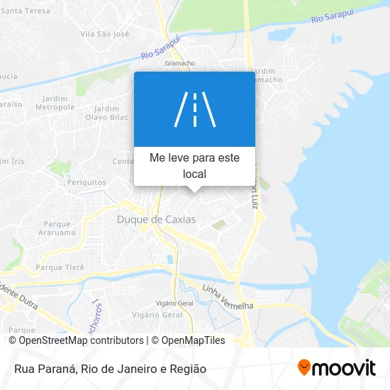 Rua Paraná mapa