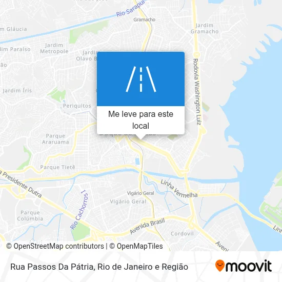 Rua Passos Da Pátria mapa