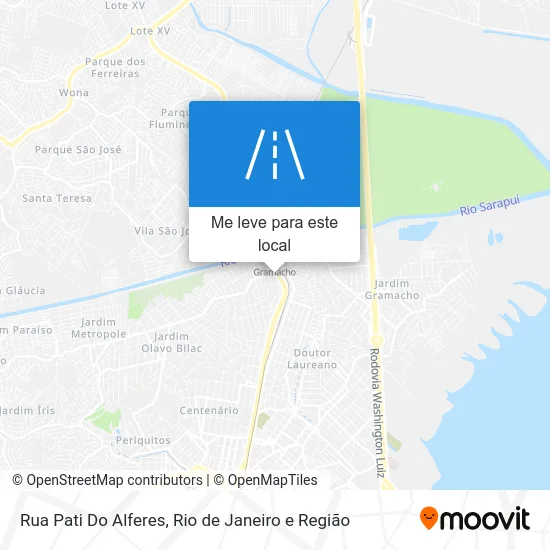 Rua Pati Do Alferes mapa