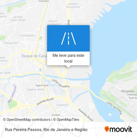 Rua Pereira Passos mapa
