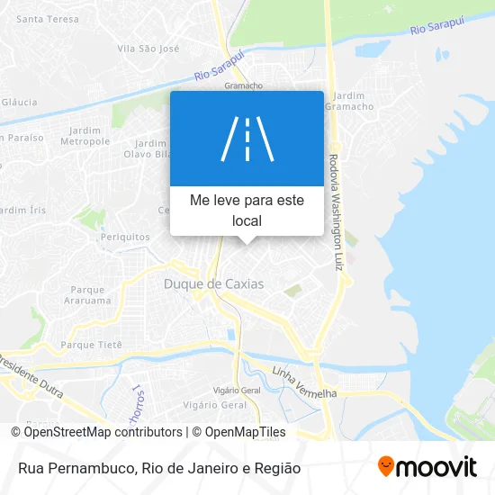 Rua Pernambuco mapa