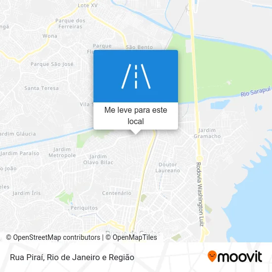 Rua Piraí mapa