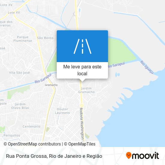 Rua Ponta Grossa mapa