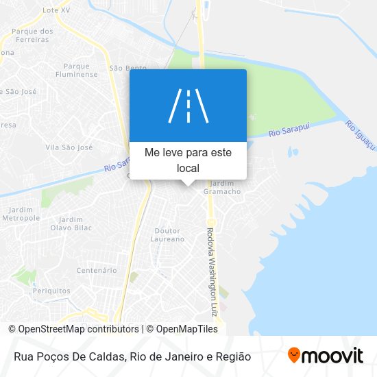 Rua Poços De Caldas mapa