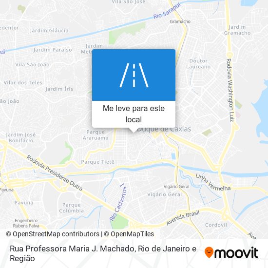 Rua Professora Maria J. Machado mapa