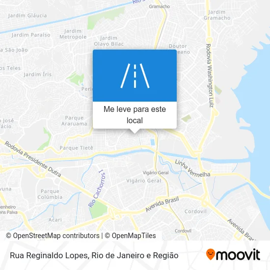 Rua Reginaldo Lopes mapa