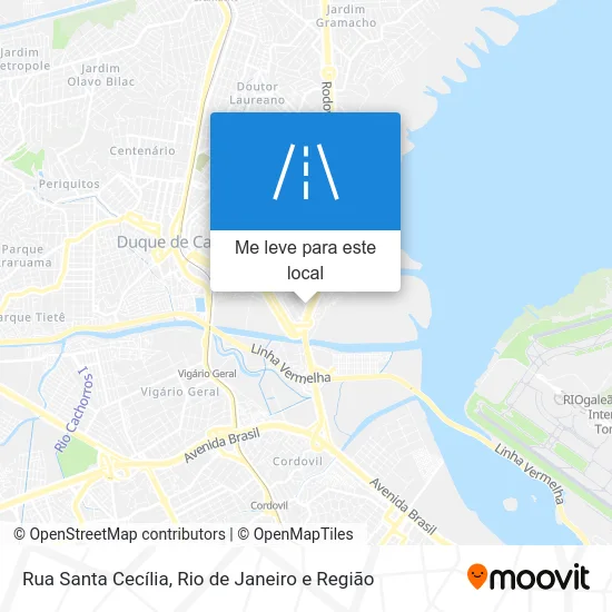 Rua Santa Cecília mapa