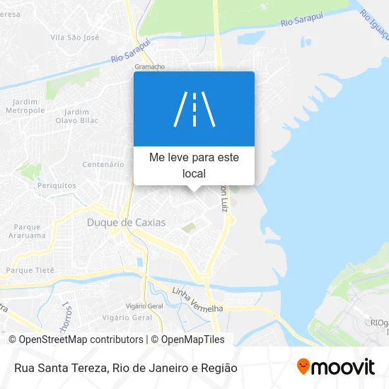 Rua Santa Tereza mapa