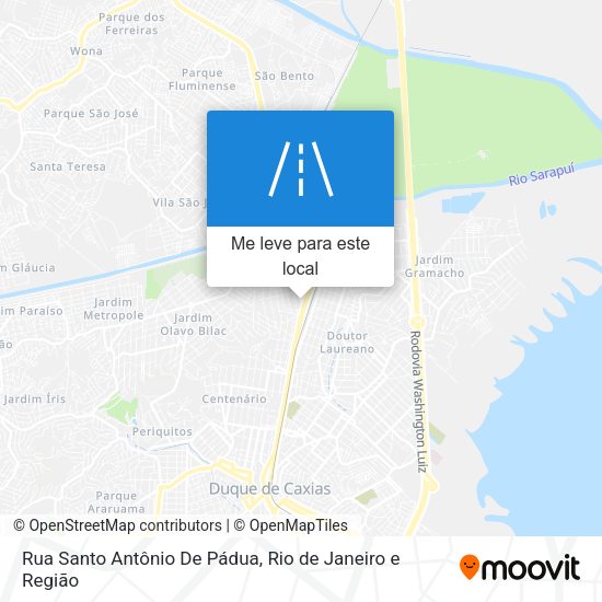 Rua Santo Antônio De Pádua mapa