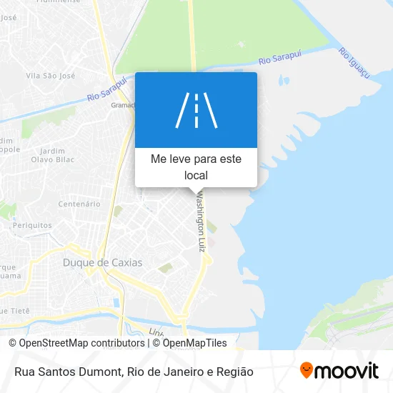 Rua Santos Dumont mapa