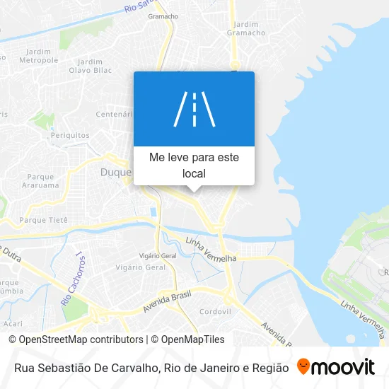 Rua Sebastião De Carvalho mapa