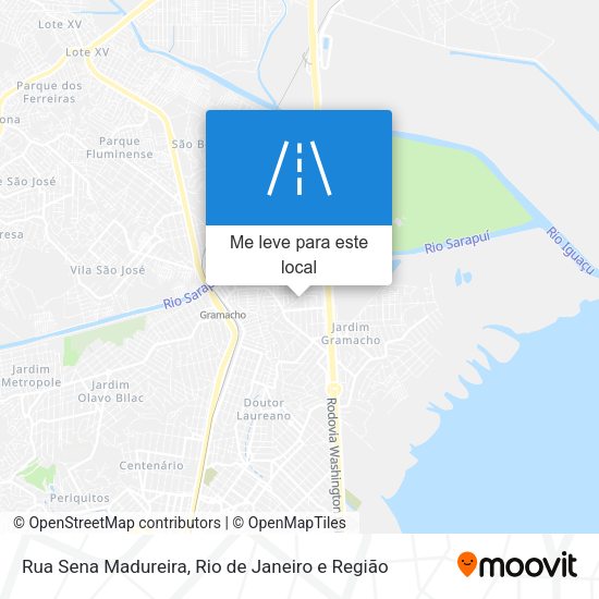 Rua Sena Madureira mapa