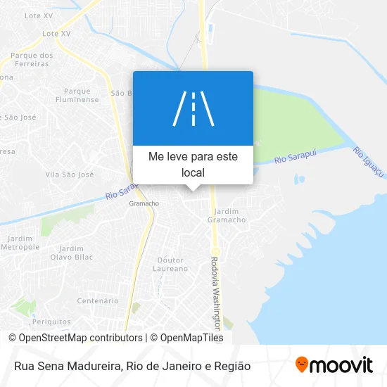 Rua Sena Madureira mapa