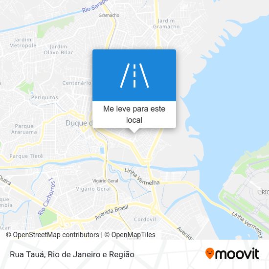 Rua Tauá mapa