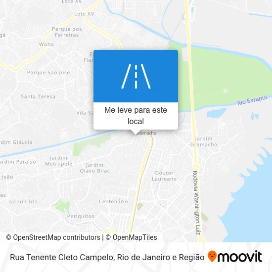 Rua Tenente Cleto Campelo mapa