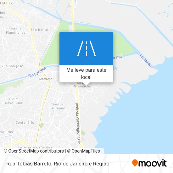 Rua Tobias Barreto mapa