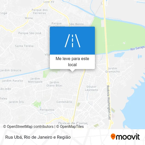 Rua Ubá mapa