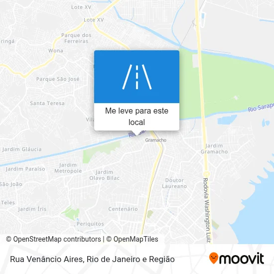 Rua Venâncio Aires mapa