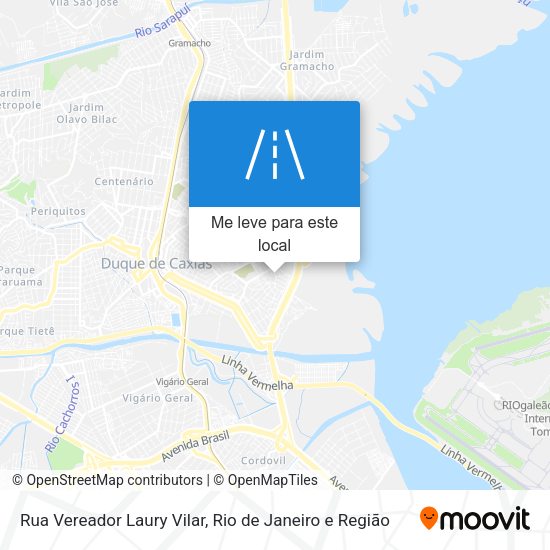 Rua Vereador Laury Vilar mapa